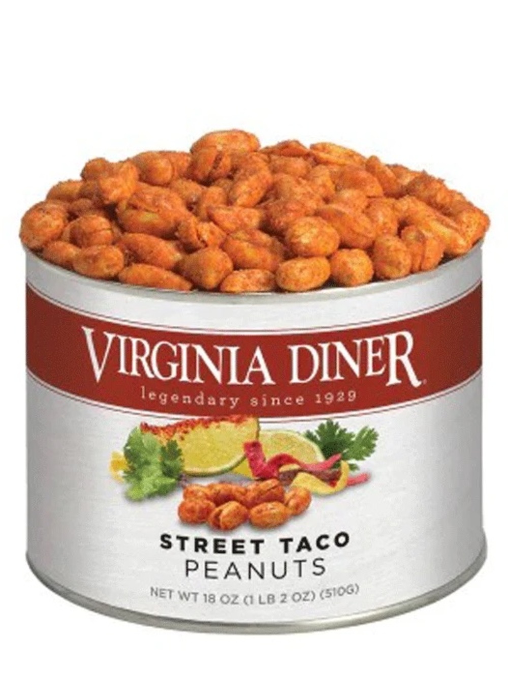9 oz can Street Taco Peanuts - Spicy Seasoned Snack